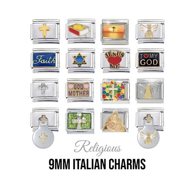 Religiöser 9mm klassischer italienischer Charm - passt 9mm klassischen italienischen Bettelarmbändern