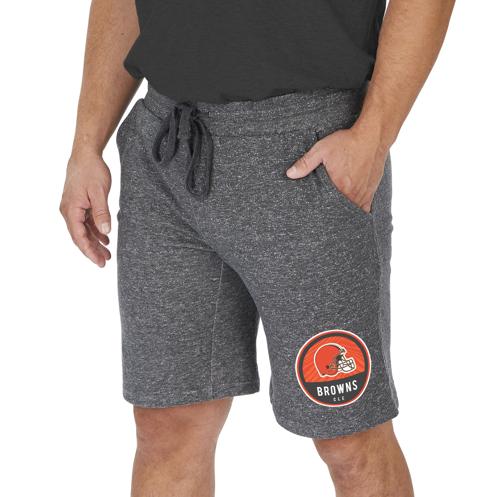 Спортивные шорты Zubaz NFL Mens Cleveland Browns Sweat Short с завязками