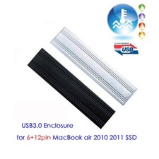USB3.0 Hard disk Enclosure for 2010/11 Apple MacBook Air 6+12pin Original SSD