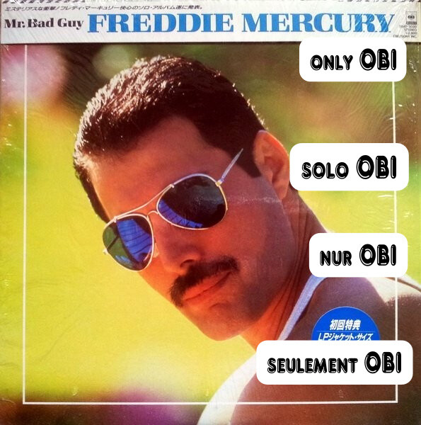 FREDDIE MERCURY Mr. Bad Guy Japan ( 28AP 3030 ) ***Only OBI