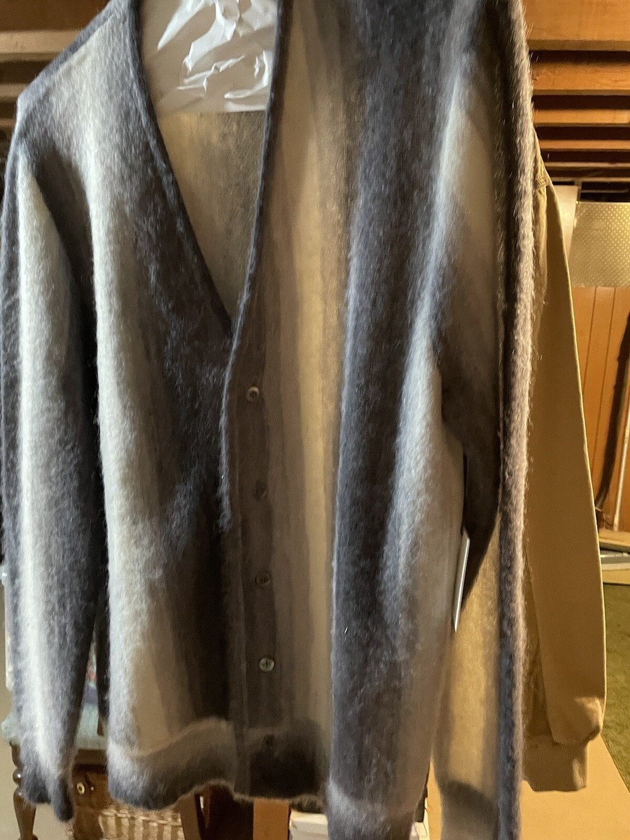 Aime Leon Dore Ombré Mohair Cardigan Aime Leon Dore Ombré Mohair Cardigan Black Men's - FW22 - US