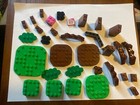🔥32 LEGO Basic Bricks sizes Small To Large - bulk lot mix of colors 🟩🟫⬛️🩷🩶 — photo 1