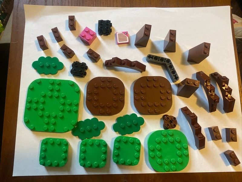 🔥32 LEGO Basic Bricks sizes Small To Large - bulk lot mix of colors 🟩🟫⬛️🩷🩶