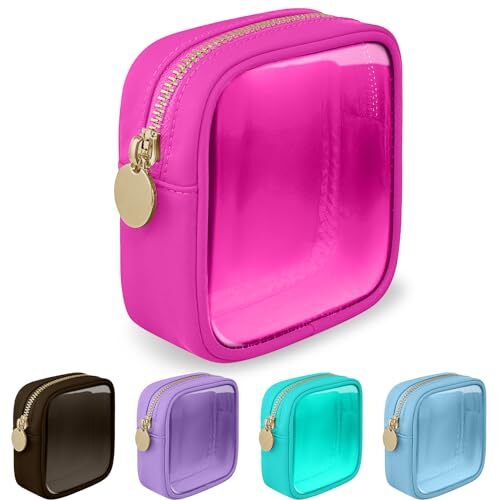 habe mini travel makeup bag Jetsetter Train Case-Preto Black Secure with Elastic Straps * Dimensions Embla Small Makeup Bag for