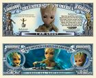 Baby Groot - Guardians Galaxy Million Dollar Bill Funny Money Note + Free Sleeve