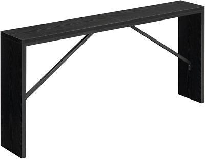 Console Table, 62.2'' Long Sofa Table behind Couch, Narrow Entryway Table, Farmho