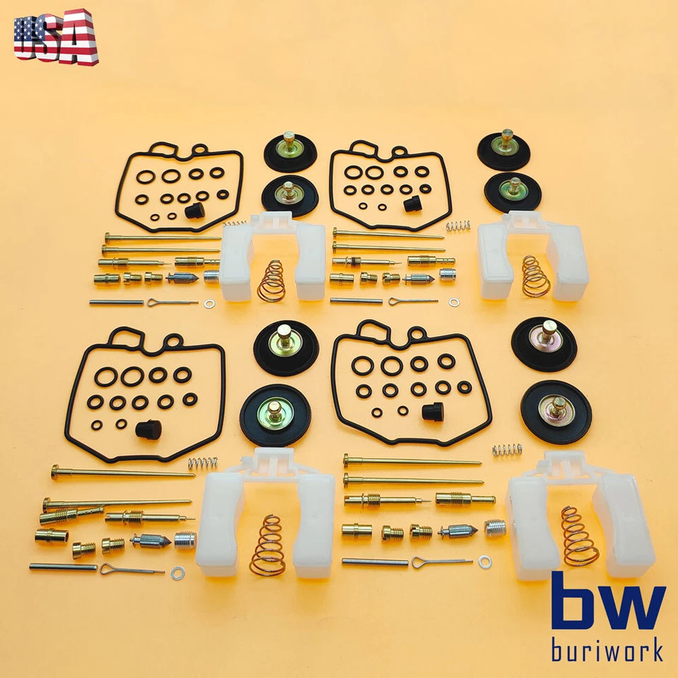 4Set Carburetor Repair Rebuild Kit For Honda CB900C CB900F CB1000C 1980-1983 Foto 2 de 4