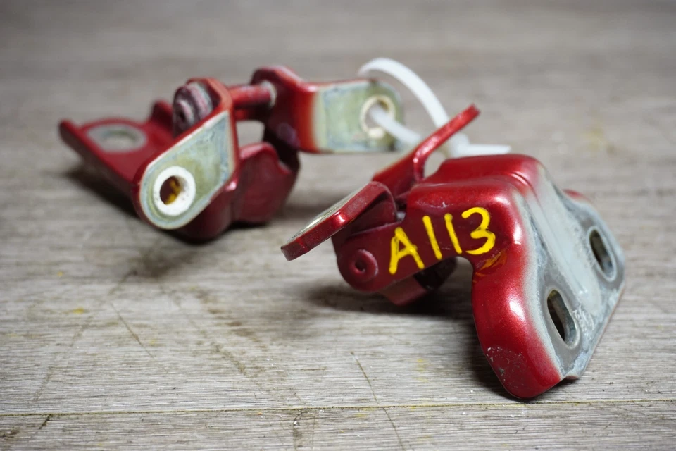 Rojo 2013-2018 Cadillac ATS SEDÁN TRASERO IZQUIERDO LADO SUPERIOR E INFERIOR JUEGO DE BISAGRAS DE PUERTA OEM Foto 3 de 4