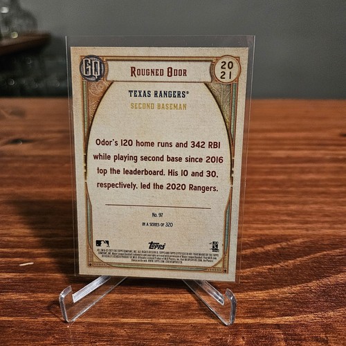 2021 Topps Gypsy Queen - Team Script Font Swap #97 Rougned Odor for ...