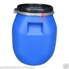 Kunststoff Fass Plastiktonne Behälter Inhalt 30 L blau NEU Griffmulden (30 DGM)