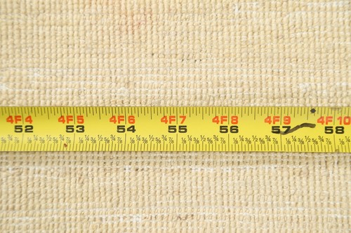6'x10' Floral Art & Craft Oriental Area Rug Hand-knotted Wool IVORY/ RUST Carpet - Picture 12 of 12
