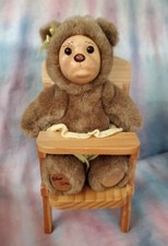 Robert Raikes LISA MARIE crying teddy bear in highchair
