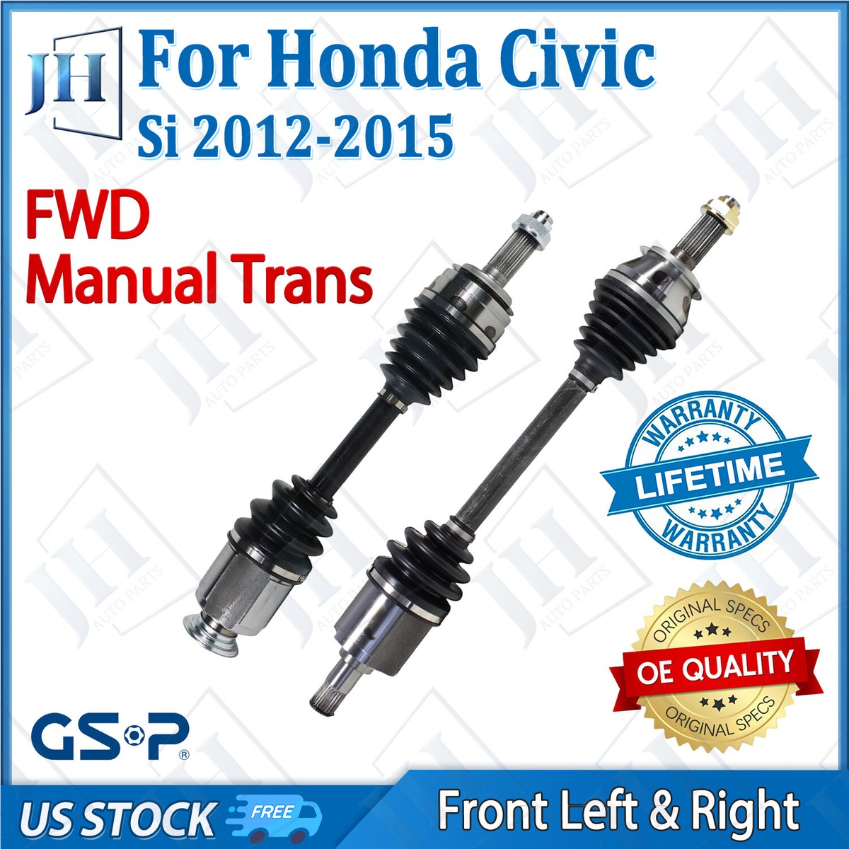 Front Right Side CV Axle Assembly for Acura ILX 2013-2015 Honda