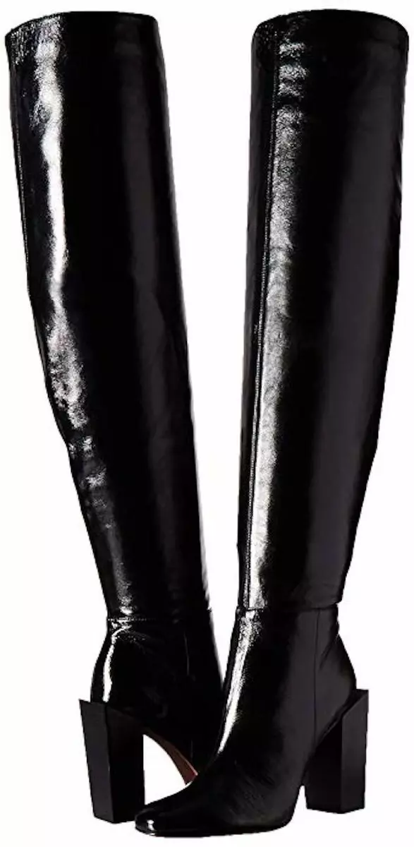 BCBGMAXAZRIA Liviana Over the Knee Boot Black Leather Size 8 eBay