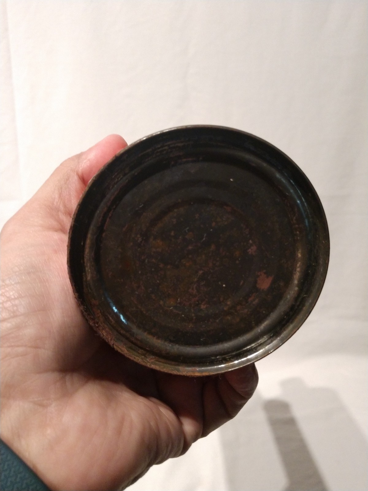 Vintage Bottle Tin Advertising Boston Washable Self Polishing Waterproof Wax
