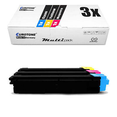 3X Eurotone ECO Toner For Kyocera Ecosys P-6035 P-6130-CDN M-6530-CDN M-6030-CDN