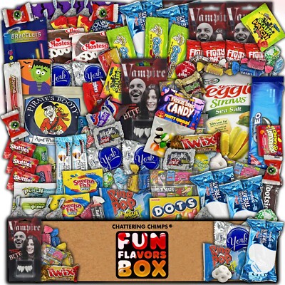 Halloween Gift Box Care Package (100 Count) Candy Snacks Treats Variety Pack
