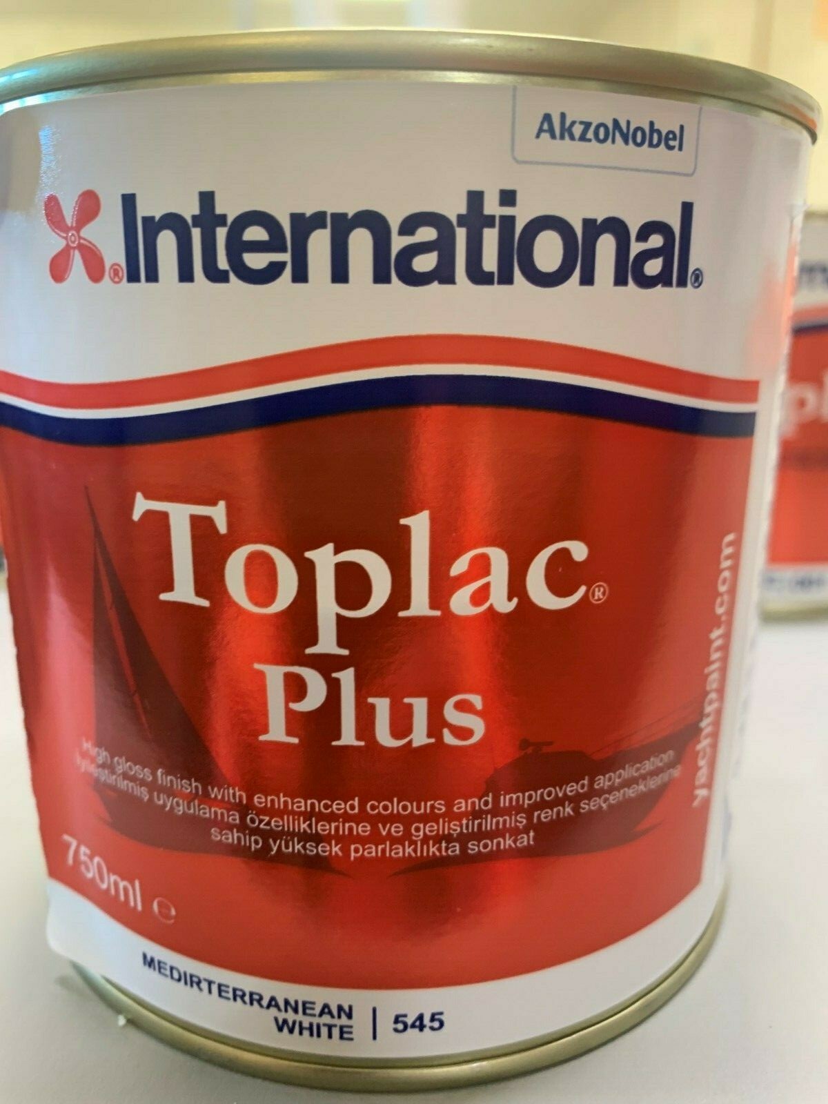 New International Toplac Plus Marine Yacht Enamel Paint. 750ml