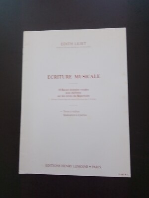 PARTITUR - EDITH LEJET - Musikalisches Schreiben - 18 Bässe Sprachdaten
