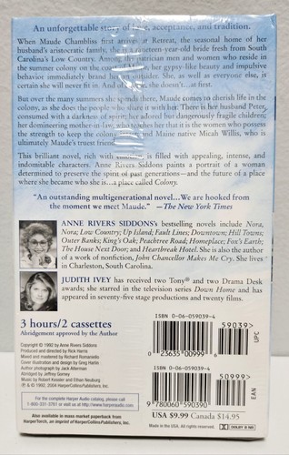 Colony by Anne Rivers Siddons (2004, 2-Audio Cassette, Abridged) New & Sealed - Picture 2 of 2
