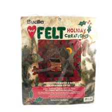 Bucilla Felt Christmas Pillow Kit Winter Cabin Holiday Creations 83604