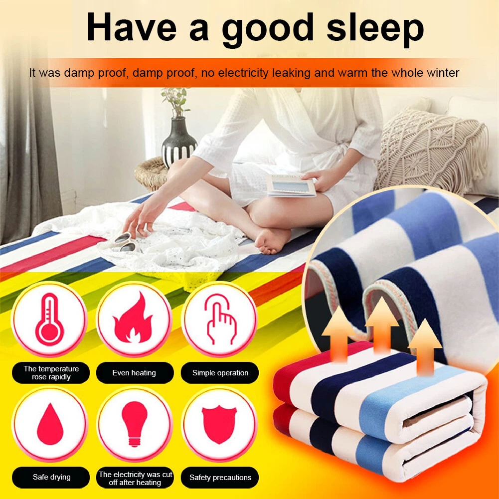 Thickening Heated Blankets Washable Electric Warmer Blanket for Home (L EU)  | eBay