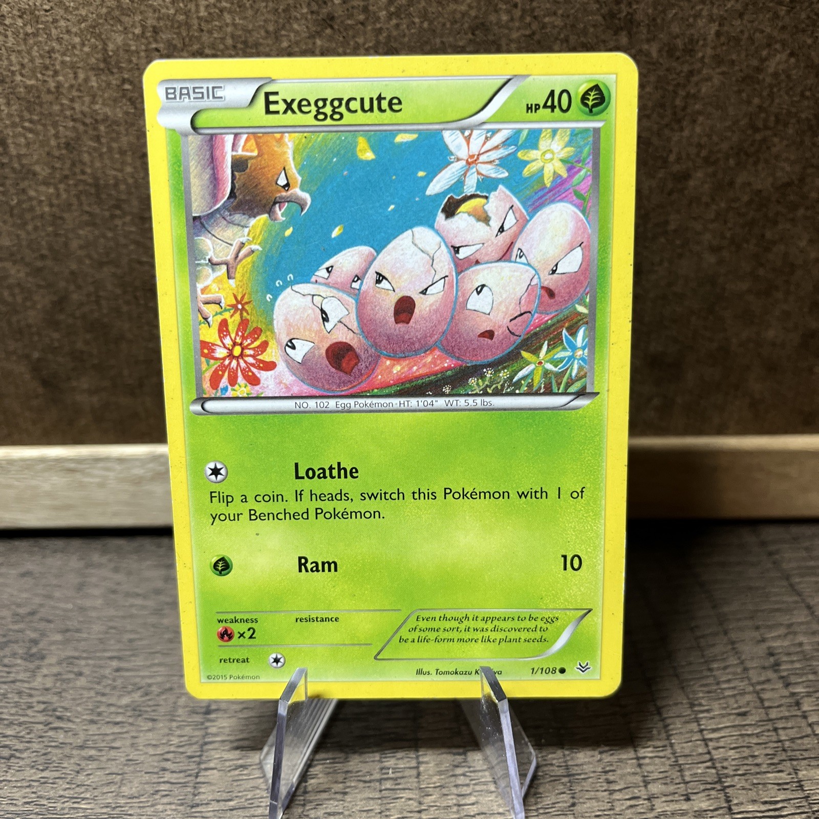 Exeggcute 1/108 - Roaring Skies - Common - Pokemon Card TCG - LP