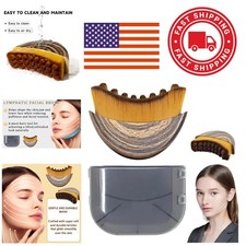 Soft Bristle Lymphatic Drainage Massager for All Skin Types Portable and Compact