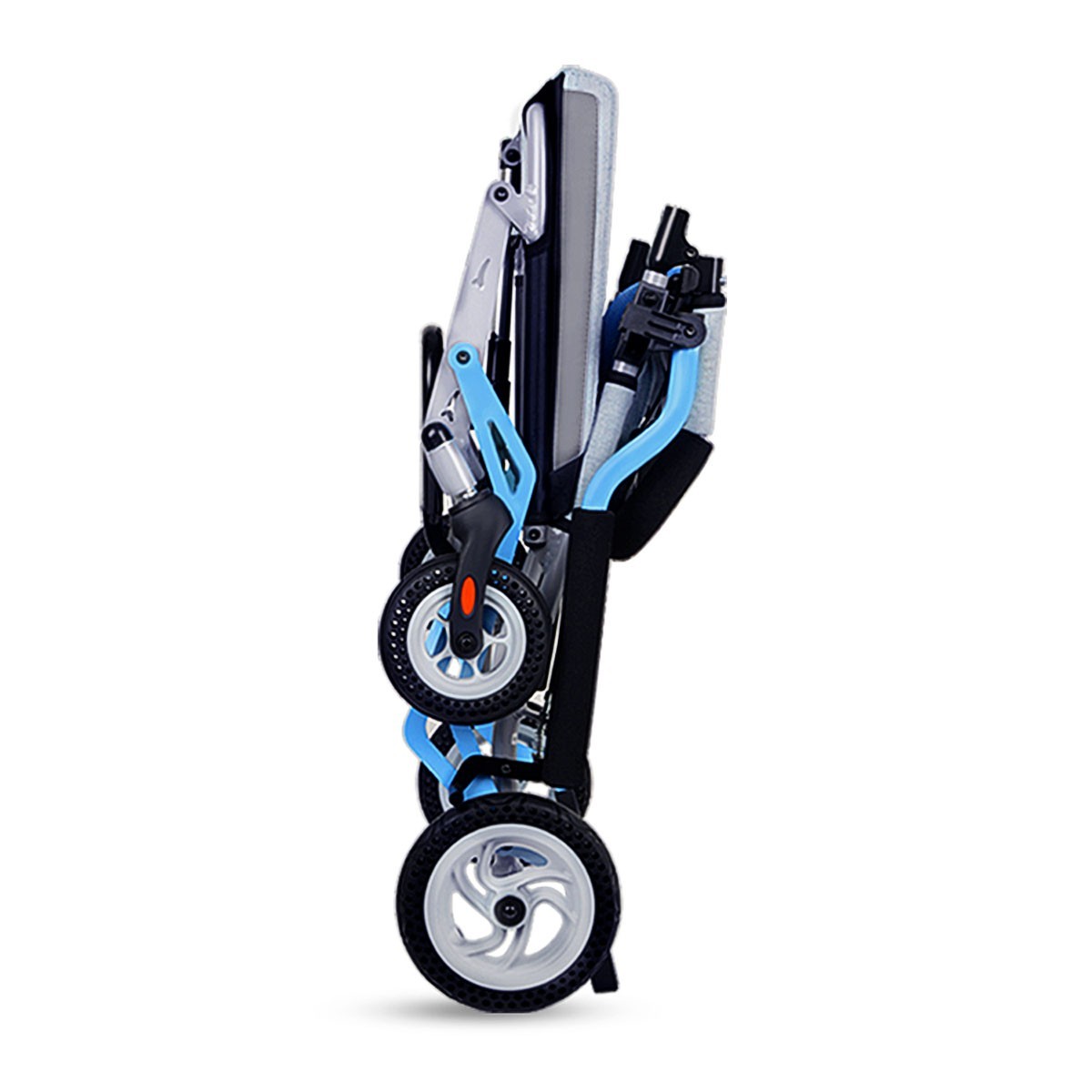 Rollstuhl faltbar ultra leicht 9kg ,Transportrollstuhl mit klappbaren Fußstützen