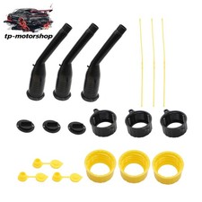 Replacement Old Style 3 Kit Gas Can Spout with Nozzles Screw Collar Vent Caps