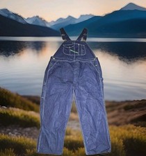 Key Imperial Bib Overalls Men Sz 48x29 28 Blue Denim Farmer Carpenter Workwear