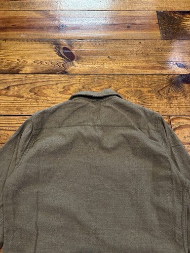 Vintage 40s WWII US Military Army Combat Wool Button Up Shirt Size 14.5 - 34 - Picture 11 of 18