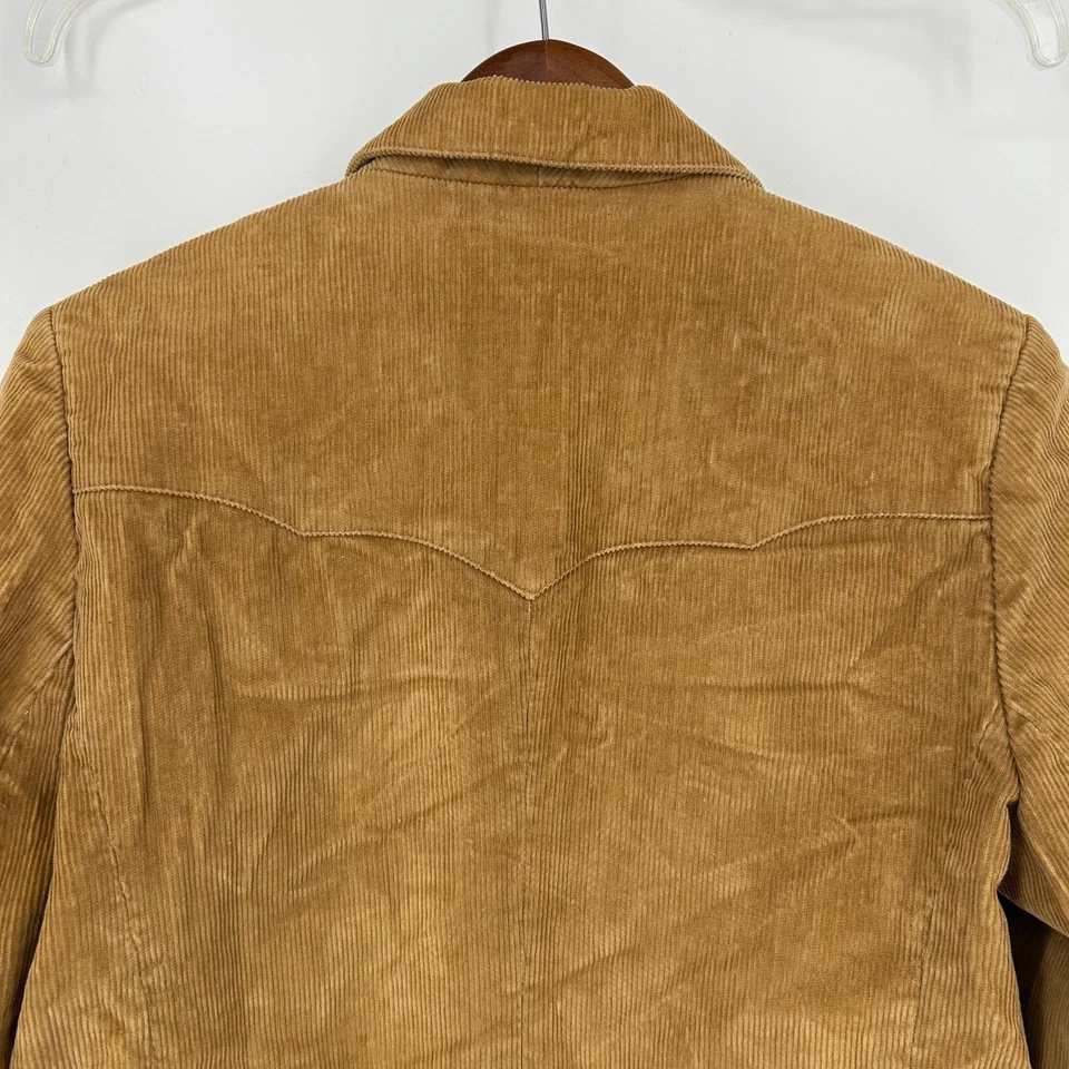 Chaqueta Blazer Vintage Country Craft Estilo Occidental Pana Para Mujer Talla 13/14 Tostada Foto 4 de 4