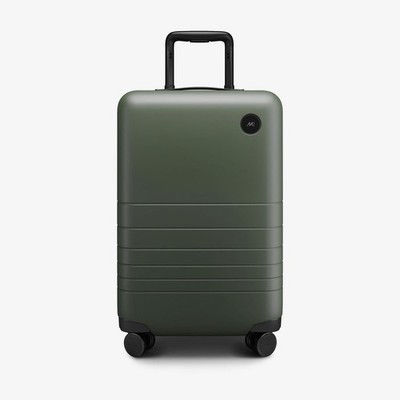 monos carry on Plus Luggage Suitcase Olive Green