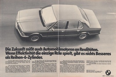 BMW 7er (E23) - Reklame Werbeanzeige Original-Werbung 1979 (3)