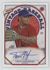 2023 Onyx Vintage Extended Auto Blue Ink Tyson Neighbors #OATN Auto 1c7