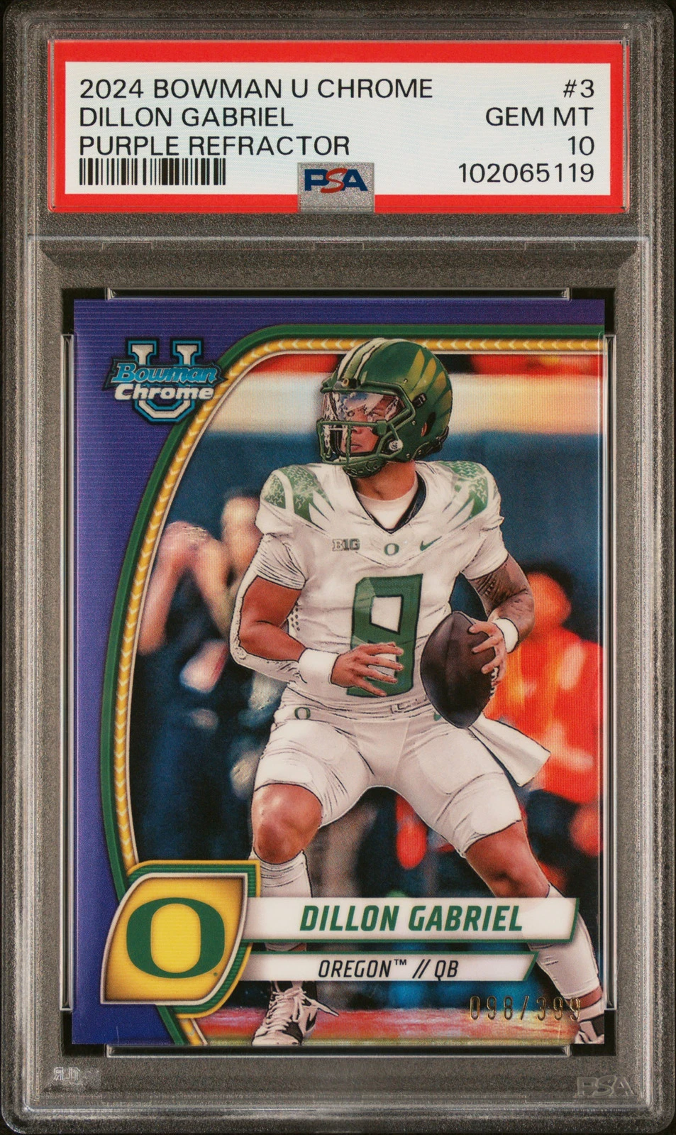 Dillon Gabriel trading card