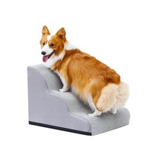 Dog Stairs for Small Dogs and Cats, 16" H 3 Steps Pet Steps Ramp for High Bed...