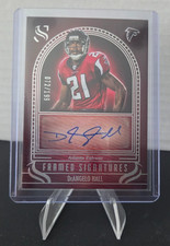 DeAngelo Hall 2025 Panini Silhouette Framed Signatures Auto /199 #FS-DHL Falcons