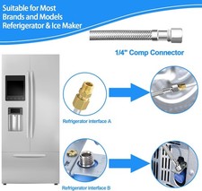 25FT Premium Stainless Steel Braided Refrigerator Water Line 4