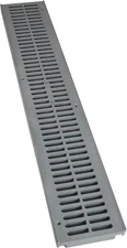 Channel Drain Grate, Plastic, 4-1/8-Inch Wide X 2-Feet Long, for Driveways, Pati