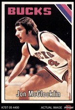 1975 Topps #35 Jon McGlocklin Bucks Indiana 6 - EX/MT