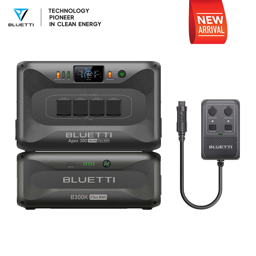 BLUETTI Apex 300+B300K+Hub D1 3840W 5529.6Wh Portable Power