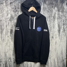 YAMAHA GYTR Blu Cru Racing Zip Up Hoodie Size 2XL Black Sweatshirt