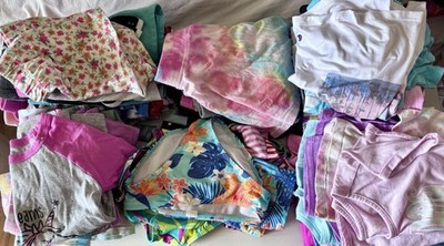 Lot Of 71 Pieces Girls Size Small Complete Summer Wardrobe 