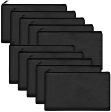 Blank Canvas Bag Zipper Pouch Makeup Bags Bulk - Multi-Purpose Canvas Pencil ...