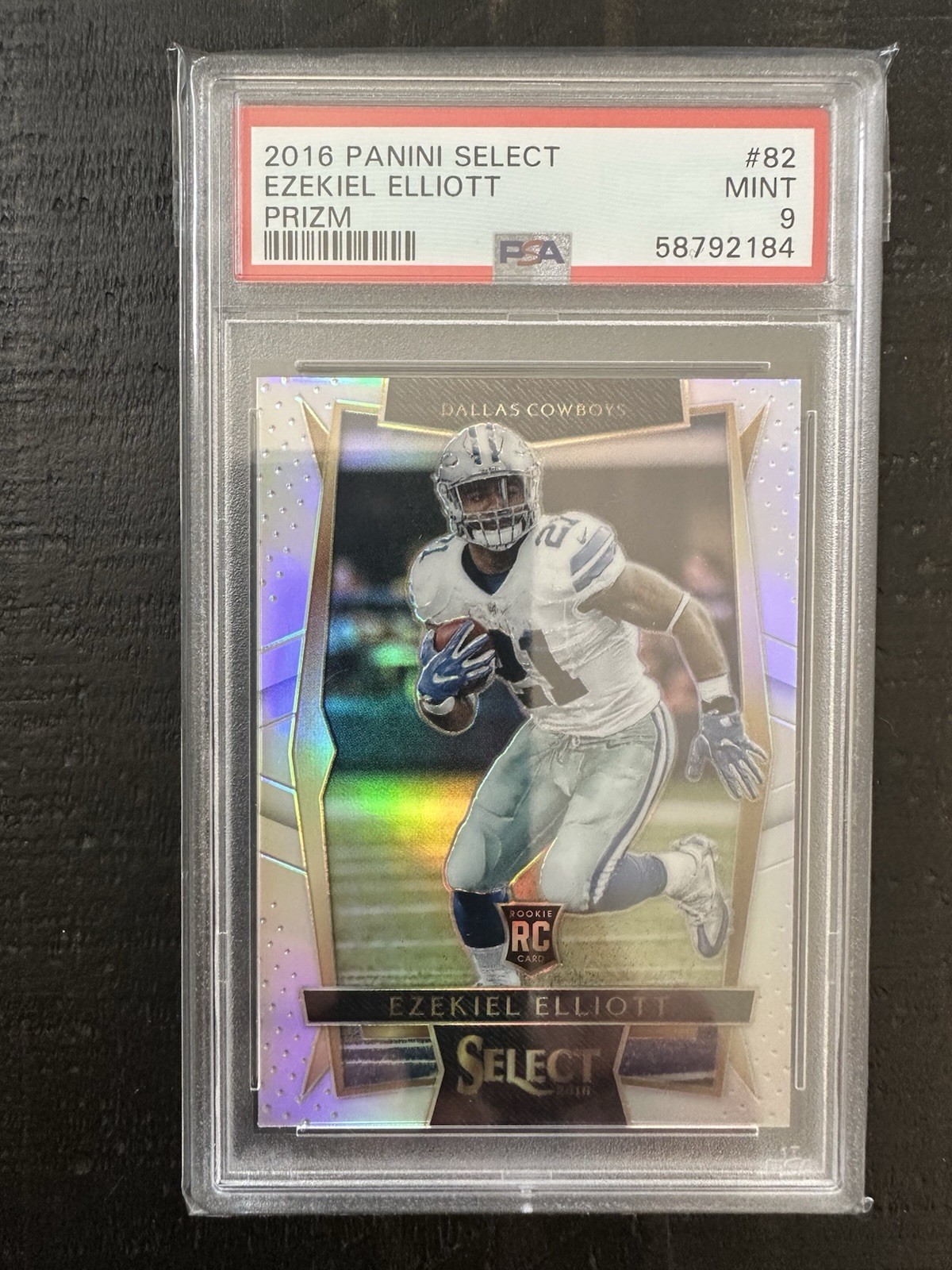 2016 Panini Select EZEKIEL ELLIOTT Rookie RC Silver #82 PSA 9 MINT Cowboys