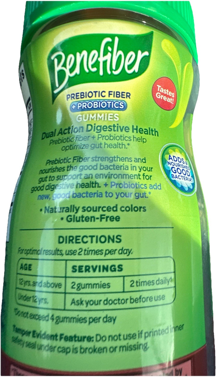 Benefiber *12/2025* Prebiotic Fiber Supplement Gummies with Probiotics