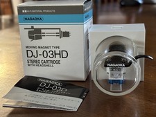 NAGAOKA DJ-03HD Phono Cartridge Stylus Headshell made in JAPAN open box 
