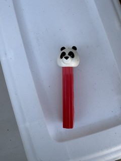 Vintage Pez Dispenser Panda No Feet red Made In Austria
